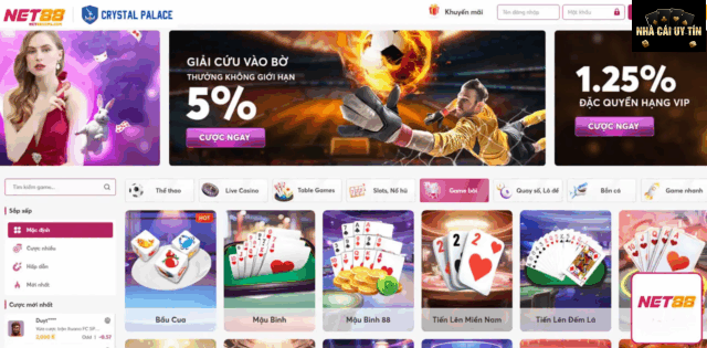 Các Trò Chơi Nổi Bật Tại NET88