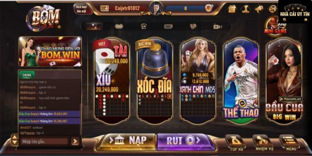 Khám phá thế giới giải trí hấp dẫn tại Bomwin